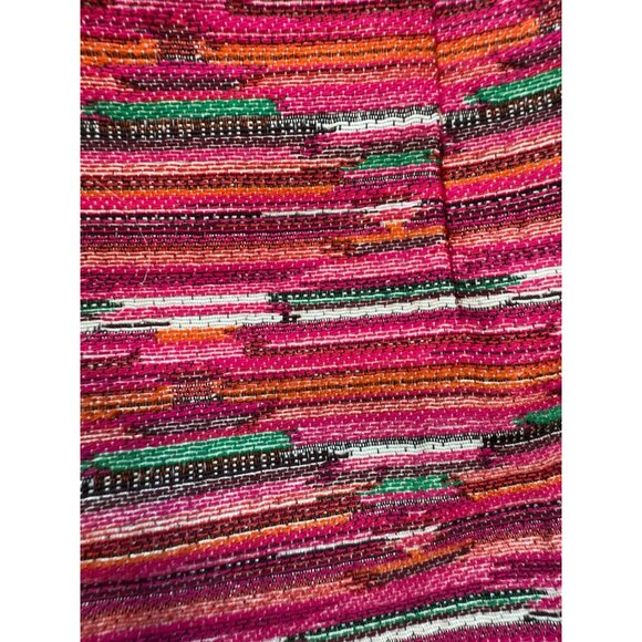 Loft Ikat Jacquard Mini Skirt Women 2 Multicolor Tweed Textured Boho Chic Casual - Picture 5 of 9